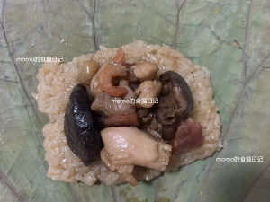 The practice measure of chicken of lotus leaf polished glutinous rice 13