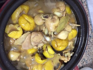 The practice measure of chestnut Bao chicken 6