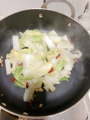 The practice measure of hot Chinese cabbage of acid of ｜ of dish of go with rice 4