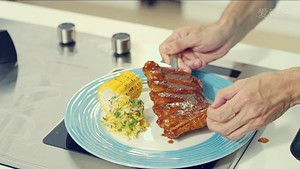 The practice measure that costal region of the beautiful type pig that bake discharges 4