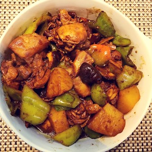 The practice measure of yellow stew chicken 8