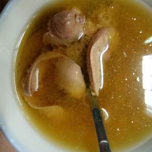 The practice measure of kidney of pig of yellow rice or millet wine 2