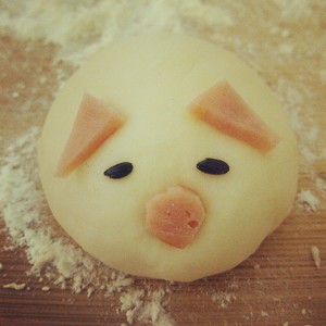The practice measure of milk pig steamed bread 1