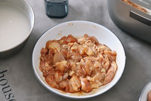 The practice measure of meal of cook a meal of slippery chicken of Xianggu mushroom winter bamboo shoots 3