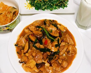 Quick worker dish - the practice measure of Xianggu mushroom slippery chicken 7