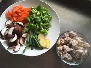 The practice measure of rice of yellow stew chicken 4