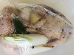 The practice measure of saline    chicken 4