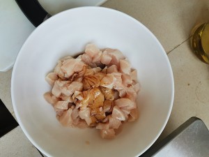 ごはん3のご飯の鶏肉の白菜漬けの練習対策