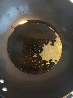 The practice measure of chicken of dry stir-fry before stewing 3