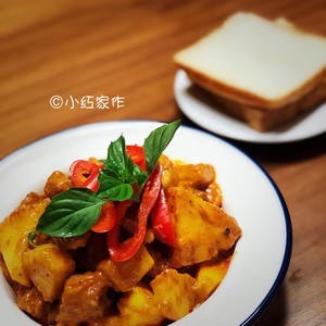 The practice measure of chicken of pineapple of curry of BlueElephant La Xianggong 10