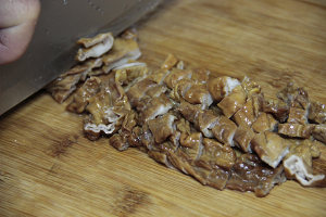 乾燥肉豚2の腸を揚げる小さな練習対策