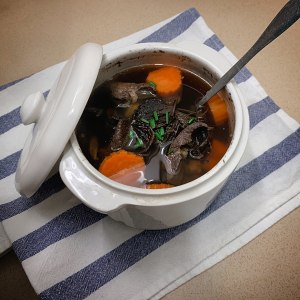 [brief] horizontal  Man  of the kapok pig that stew / the practice measure of benefit soup 4