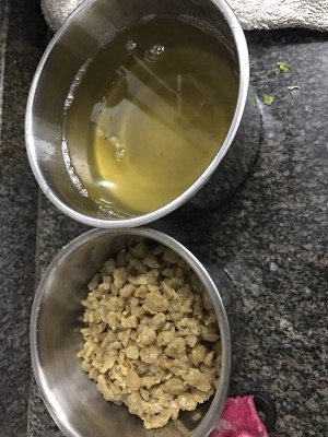 The practice measure of the leaf fat that boil a pig 6