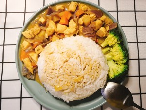 The practice measure of chicken of dormitory edition curry 8