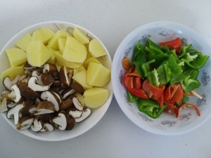 The practice measure of yellow stew chicken 2
