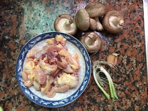 The practice measure of meal of Xianggu mushroom slippery chicken 1