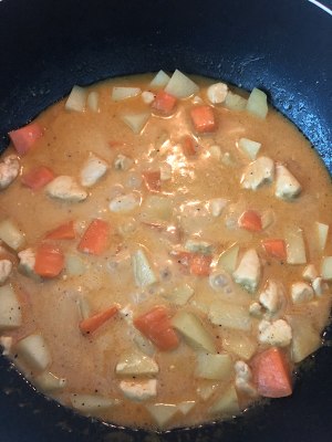 Curry chicken (edition of pigeon breast flesh) practice measure 7