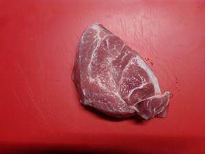 Dawdler eats the meat: The practice measure of flesh of wintersweet of pig of crude fry in shallow oil 1