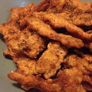 ローストトウガラシで作られた調味料のブラストの豚の柳の練習対策 and salt 5 