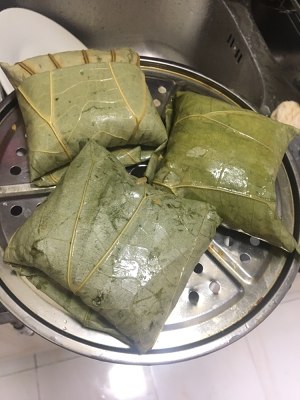The practice measure of chicken of goosefoot wheat polished glutinous rice 5