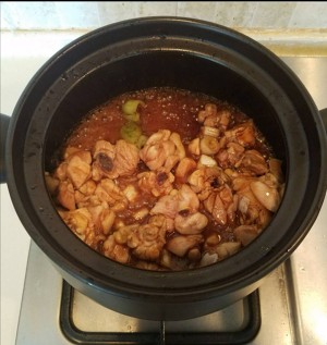 The practice measure of rice of yellow stew chicken 6