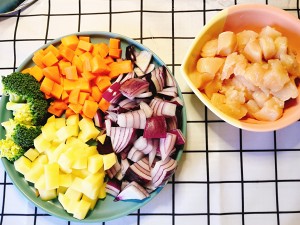 The practice measure of chicken of dormitory edition curry 2