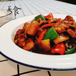 The practice measure of rice of yellow stew chicken 5
