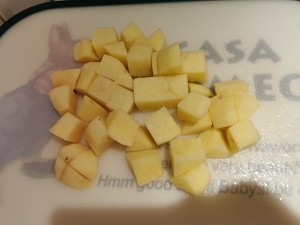 The practice measure of chicken of peaceful type curry 4
