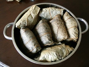 The practice measure of chicken of quick worker polished glutinous rice 10