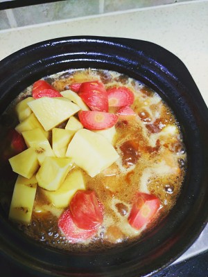 Rice of yellow stew chicken (children edition) practice measure 2