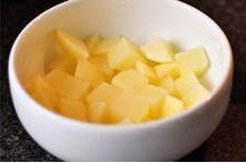 The practice measure of potato of evaporate of chop of chop any of several hot spice plants 5