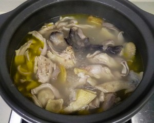 The practice measure of chicken of peppery pig abdomen 10