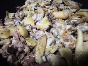 The practice measure that the Hakkas fries gallinaceous wine 2