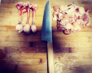 The practice measure of black curry chicken 3