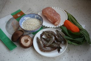The practice measure of congee of Xianggu mushroom of gallinaceous Chengdu shelled fresh shrimps 1
