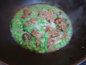 The practice measure that young soya bean fries chicken 5