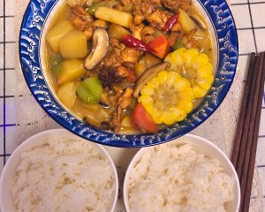 Quan Yuzhou is the simplest most the rice of yellow stew chicken of go with rice is delicious the practice measure that arrives to have 3 bowls of rice repeatedly 11