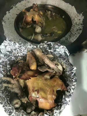 「家3で生理食塩水鶏を作る練習の動き」
