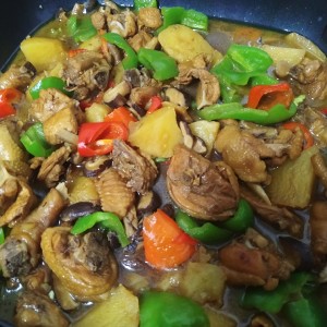 The practice measure of yellow stew chicken 15