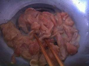 The practice measure of willow of crisp fried chicken 1