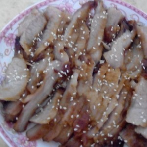 ニンニクは甘い4を焼く豚の強打の練習尺度です。> </li>  </ ol> </div> <div class = 