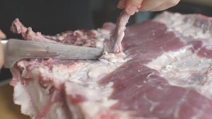 Italian crackling steaky pork / the practice measure of Porchetta of the meaning type pig that bake 2