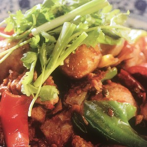 Farmhouse characteristic cooks food -- taro practice measure of chicken 5