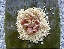 The practice measure of chicken of polished glutinous rice 10