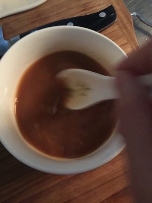 The practice measure of meal of beef of hall Mom gold 14