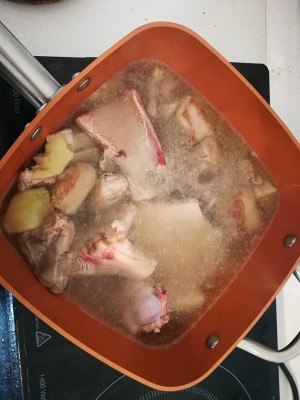 The practice measure of soup of sheep of boiled in clear soup 3