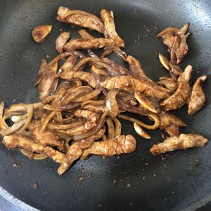The practice measure of the tender willow frying an ox that does not add salt 4