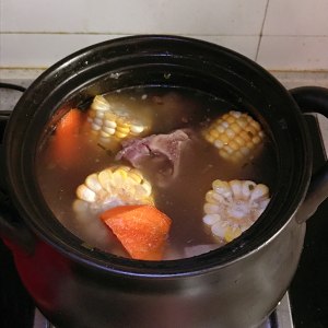 Corn carrot the practice measure of ovine bone soup 7