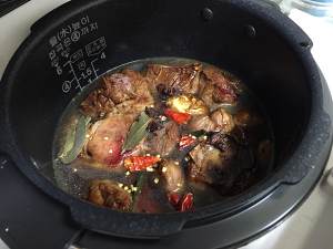 The practice measure of neck of sheep of sweet hot stew 4