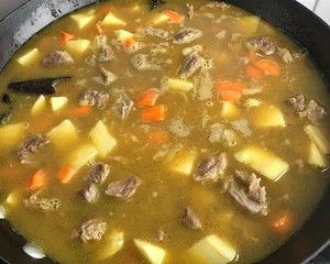 The practice measure of curry potato beef 5
